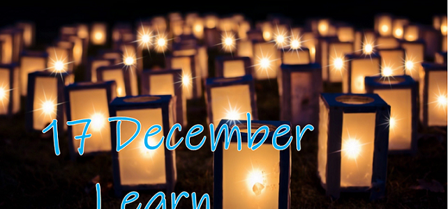 Advent Calendar – 17 December : Advent 3
